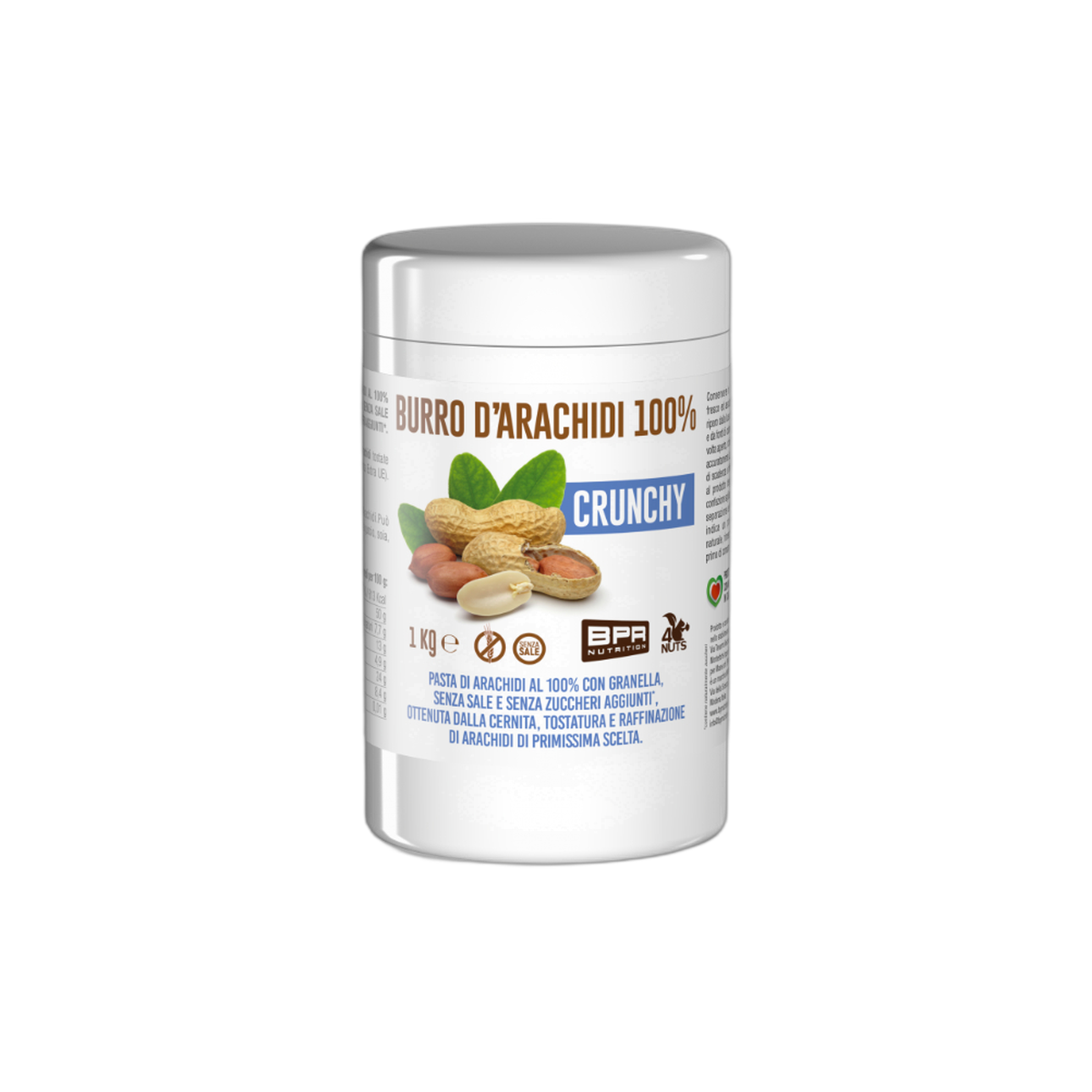 Burro d'arachidi 100% 1Kg - Smoothie