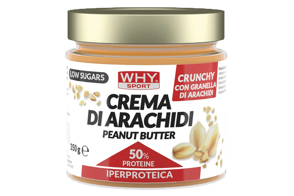 Burro di arachidi IPERPROTEICO crunchy 350g