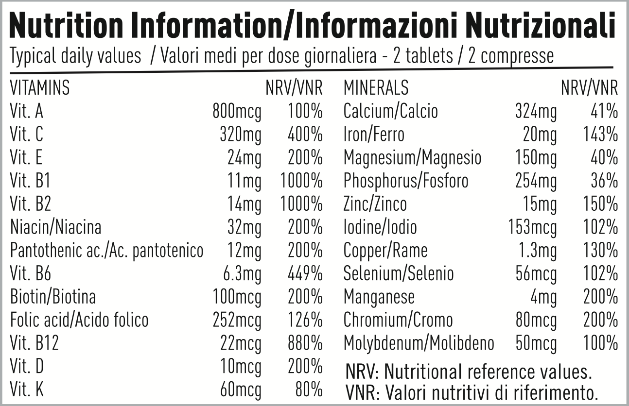 Multivitamins 60cps
