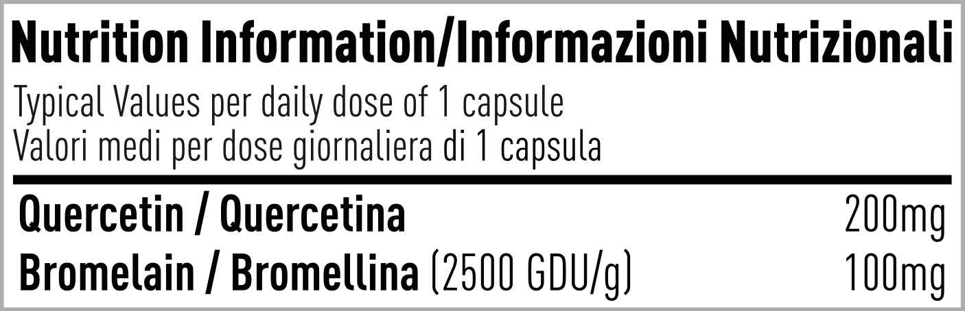 Quercetina + Bromelina 60 cps